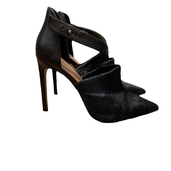 Firth Layne Heel Stiletto Leather Cow Due Size 9 Pointed Toe Strap - Picture 2 of 8
